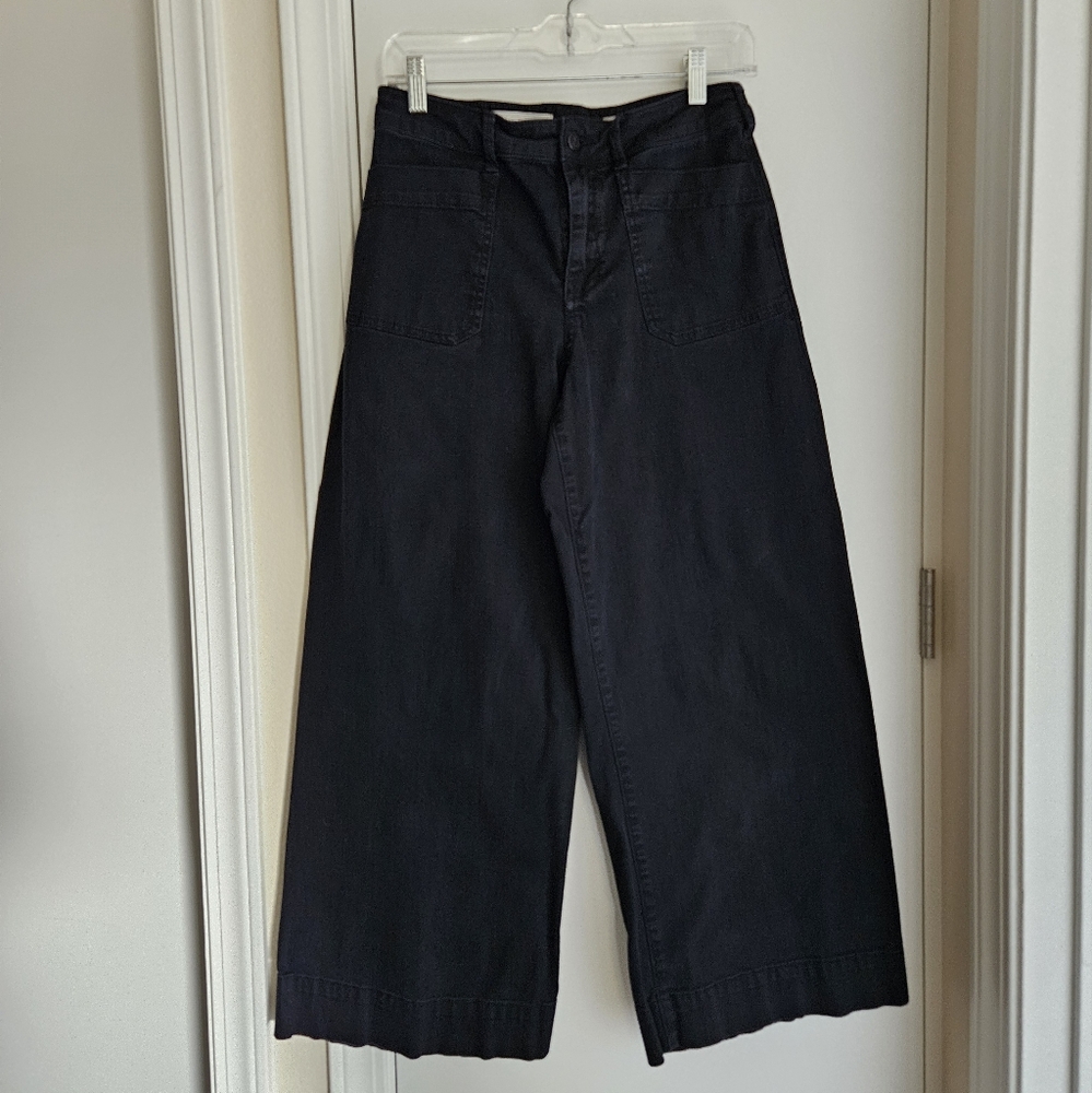 Anthropologie Pilcro Wide Leg Crop Sailor Jeans Size 27